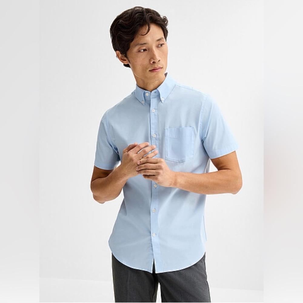 Hugo Boss Light Blue Short Sleeve Shirt